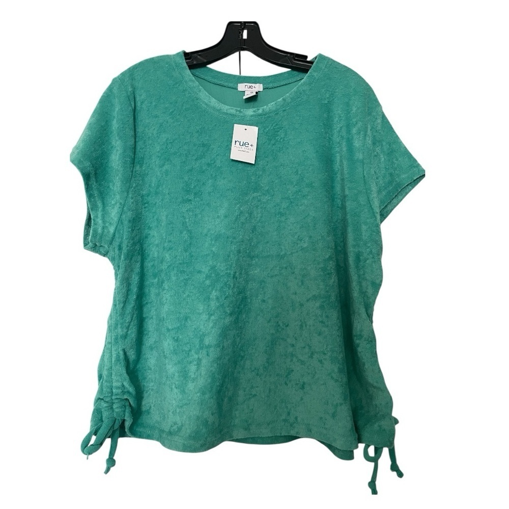 Rue21 Aqua Short Sleeve Blouse